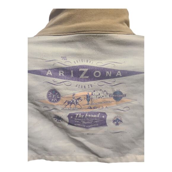 Vtg. 1991 Arizona Jean Co. Denim Jacket Mens XL Made In USA Rugged Distressed - Picture 15 of 16